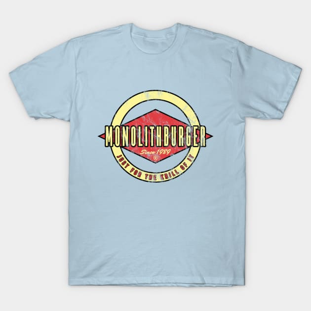 Fat Monolith Burger T-Shirt by CCDesign